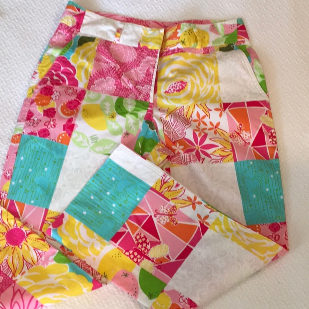 Lilly Pulitzer Patchwork Cropped Pants. - image 2